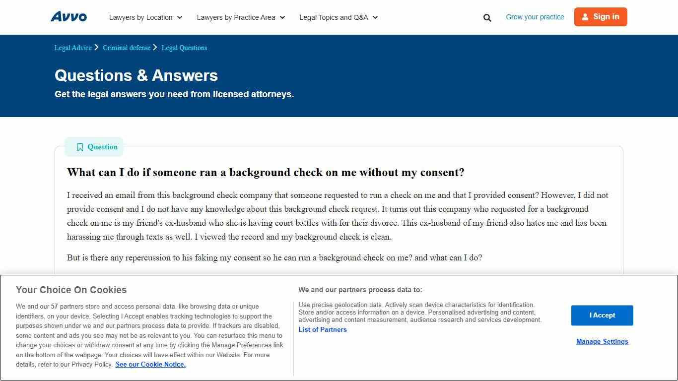 What can I do if someone ran a background check on me without my consent? - Legal Answers