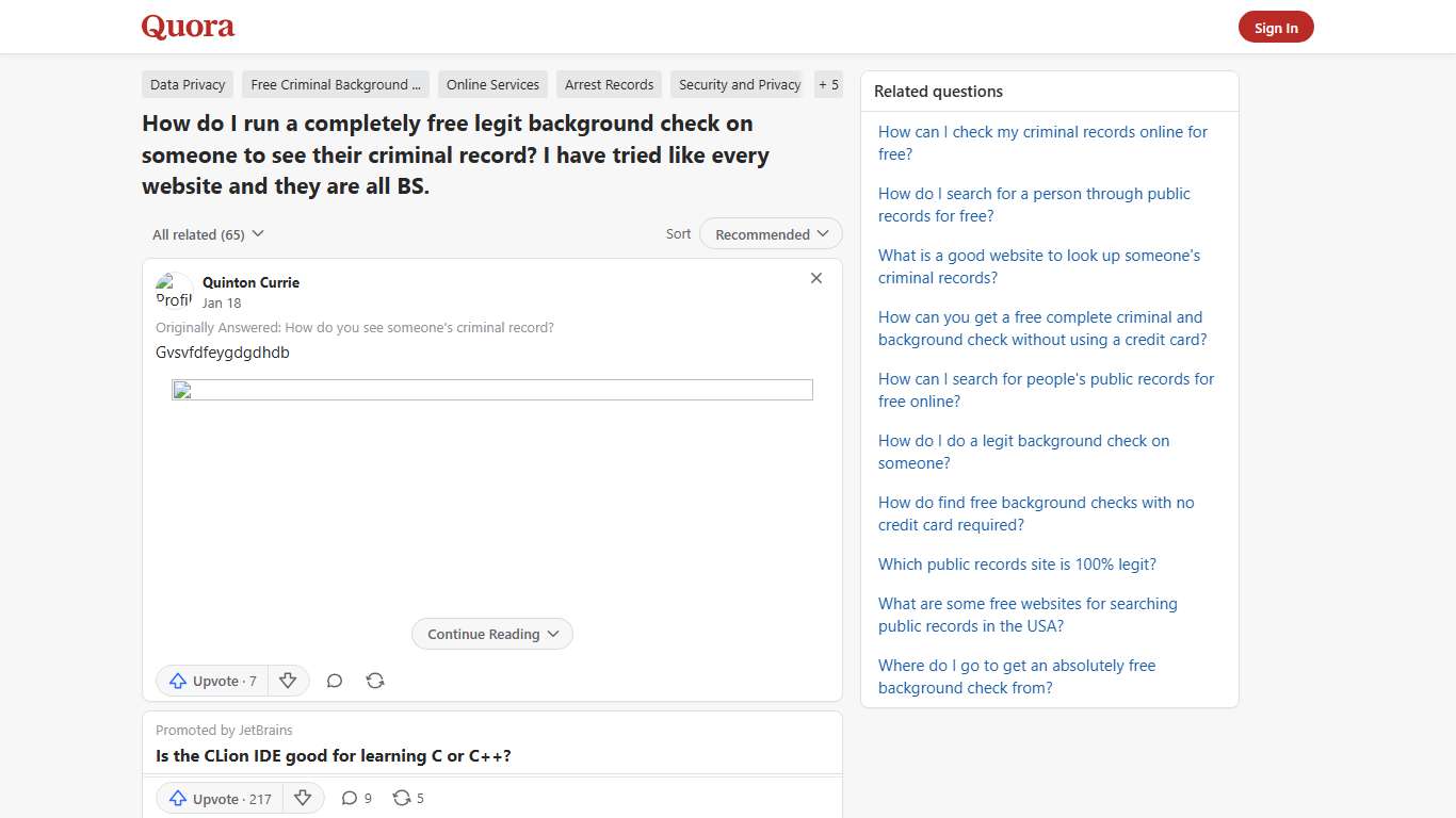 How to run a completely free legit background check on someone to see their criminal record - Quora