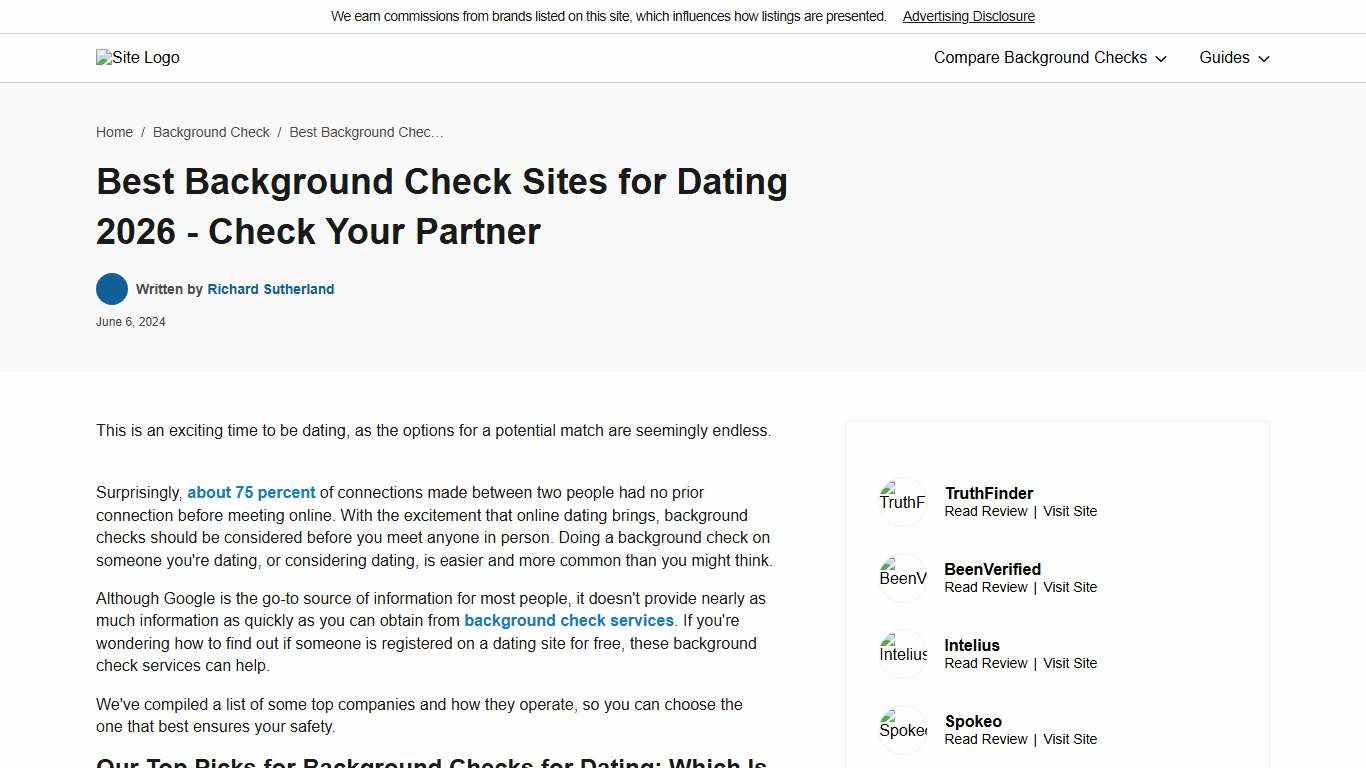 Best Background Check Sites for Dating 2026